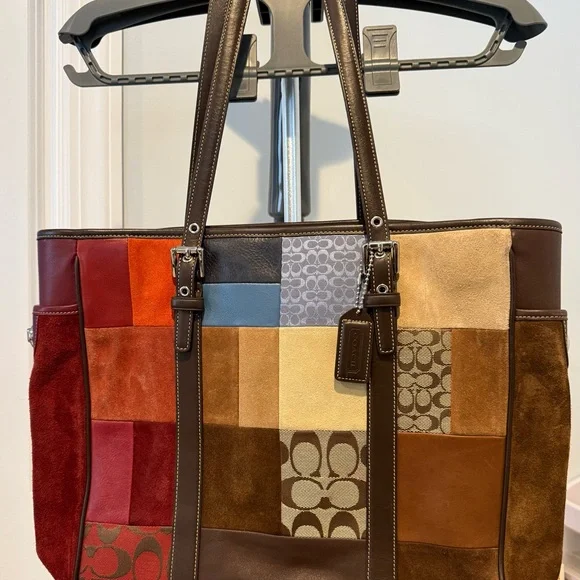 Coach Multicolor Patchwork Tote - Picture 1 of 7
